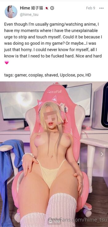 🔥 Hime tsu  page leaked private photo uncensored full