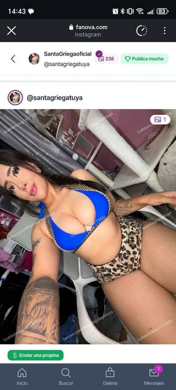 🔥 Santagriega oficial leaked private photo uncensored full